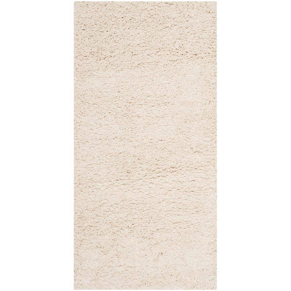 Milan Shag SG180 Power Loomed Indoor Accent Rug - Ivory - 2'x4' - Safavieh