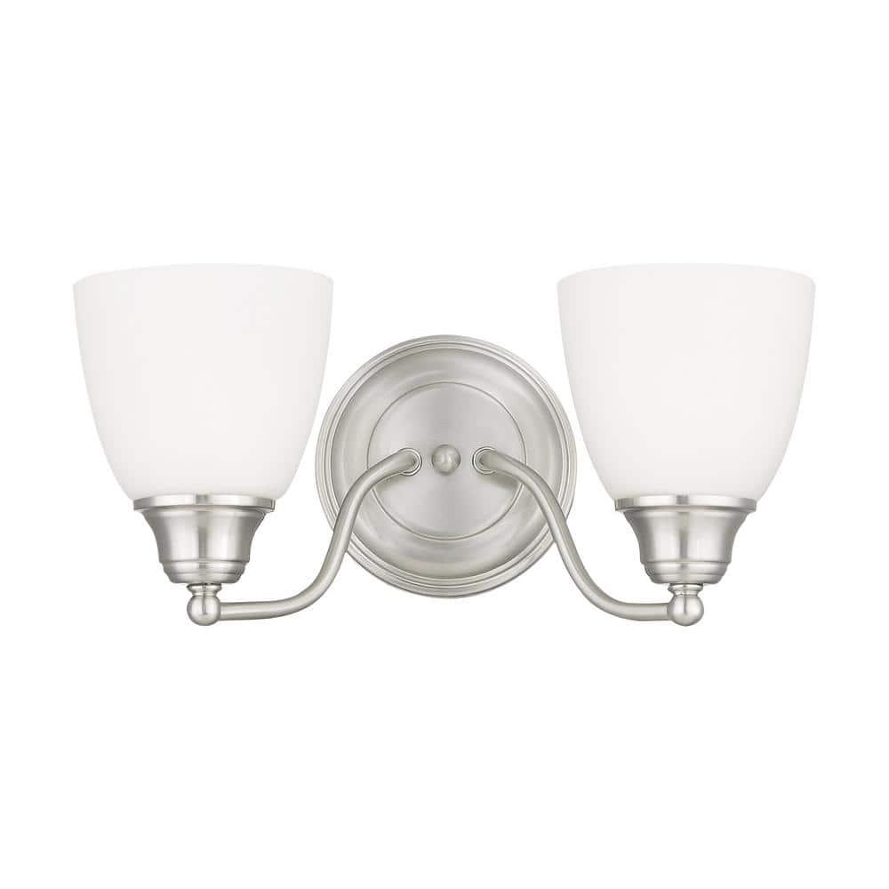 Livex Lighting Somerville 2 - Light Vanity in  Brushed Nickel