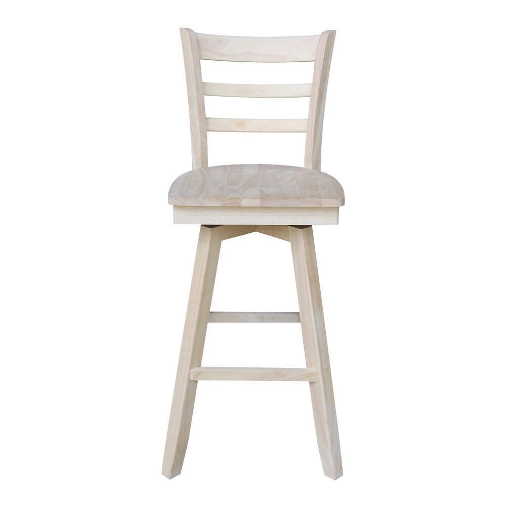 Emily Stool with Swivel Seat - Unfinished