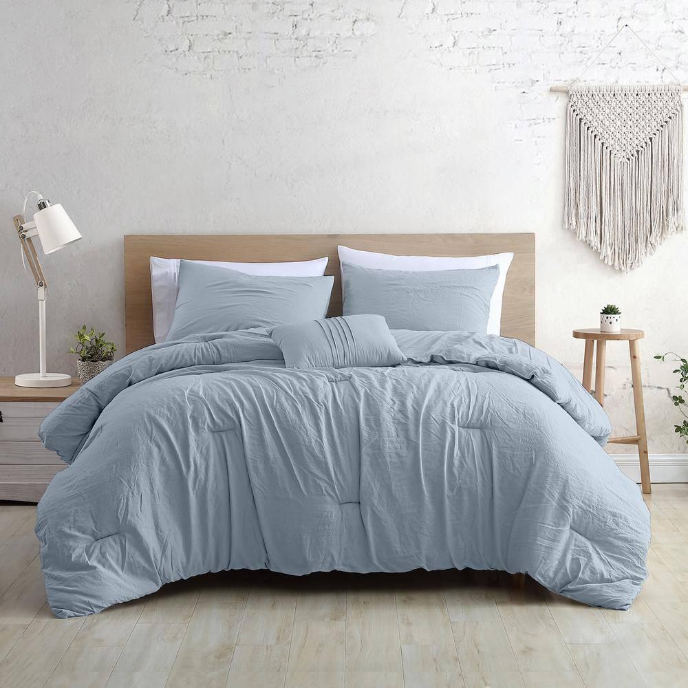 Modern Threads Modern Threads - Beck Comforter Set - Down Alternative Brushed Microfiber - Elegant All Season Bedspread Set - includes Comforter, Shams, & Decorative Pillow