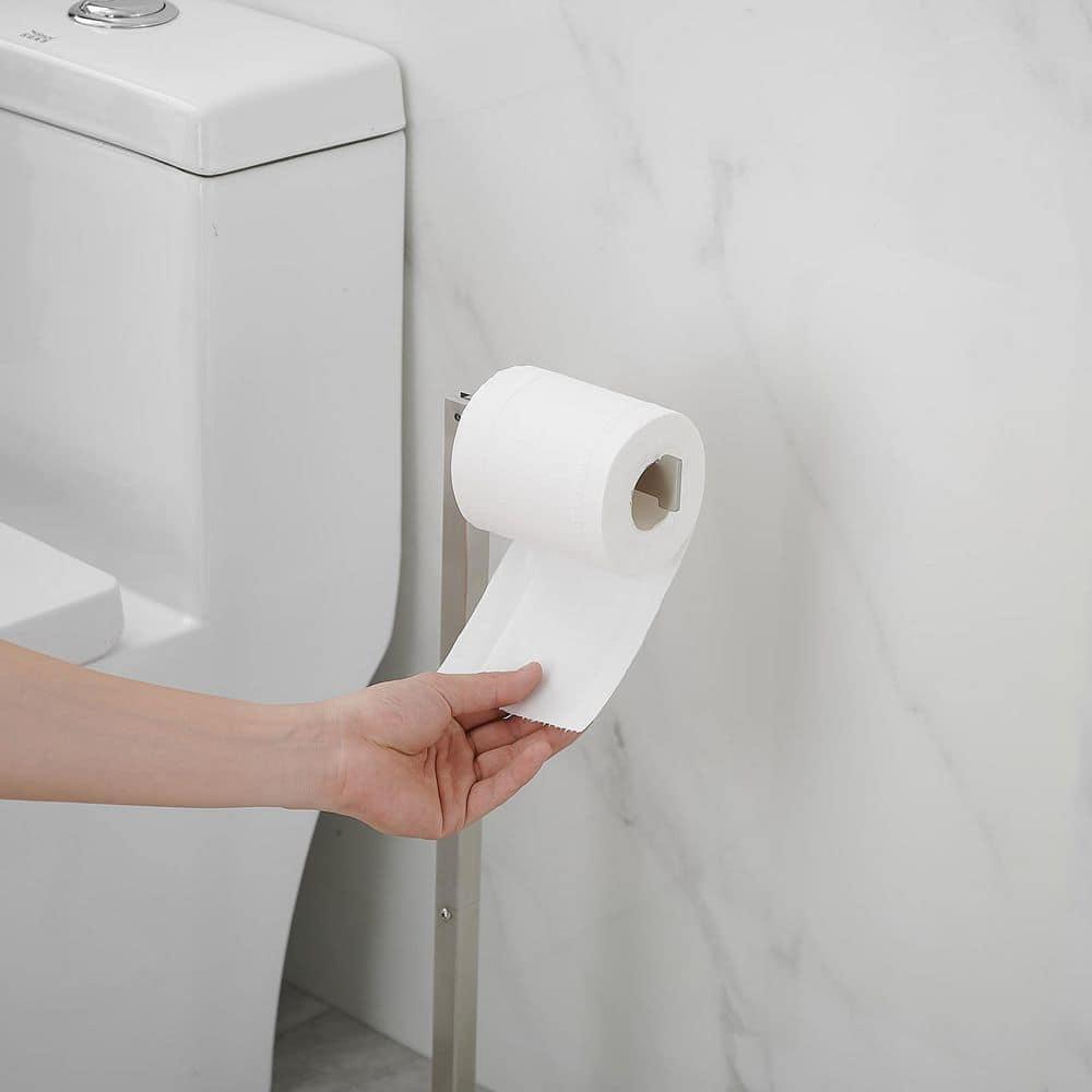 Free Standing Toilet Paper Holder with Weighted Base