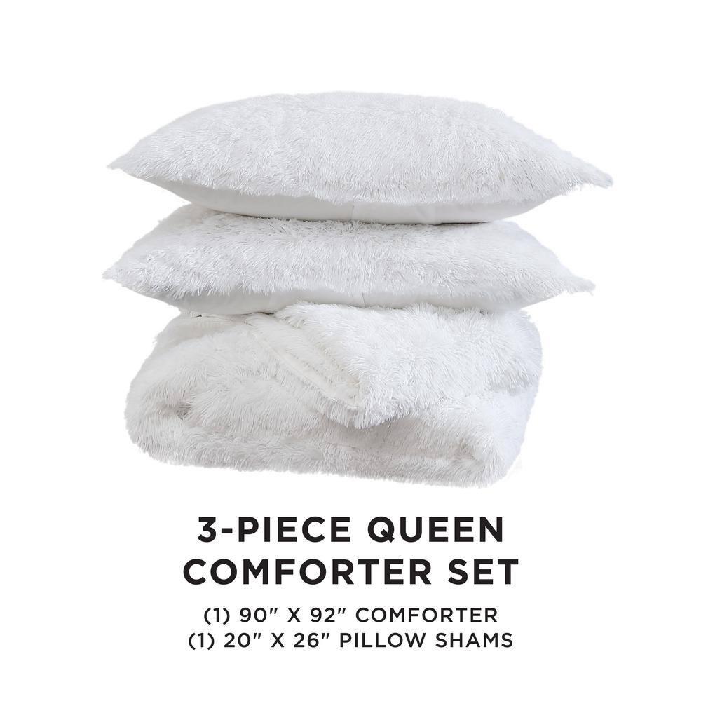 Juicy Couture Juicy Couture Shaggy Faux Fur Comforter & Shams Bedding Sets