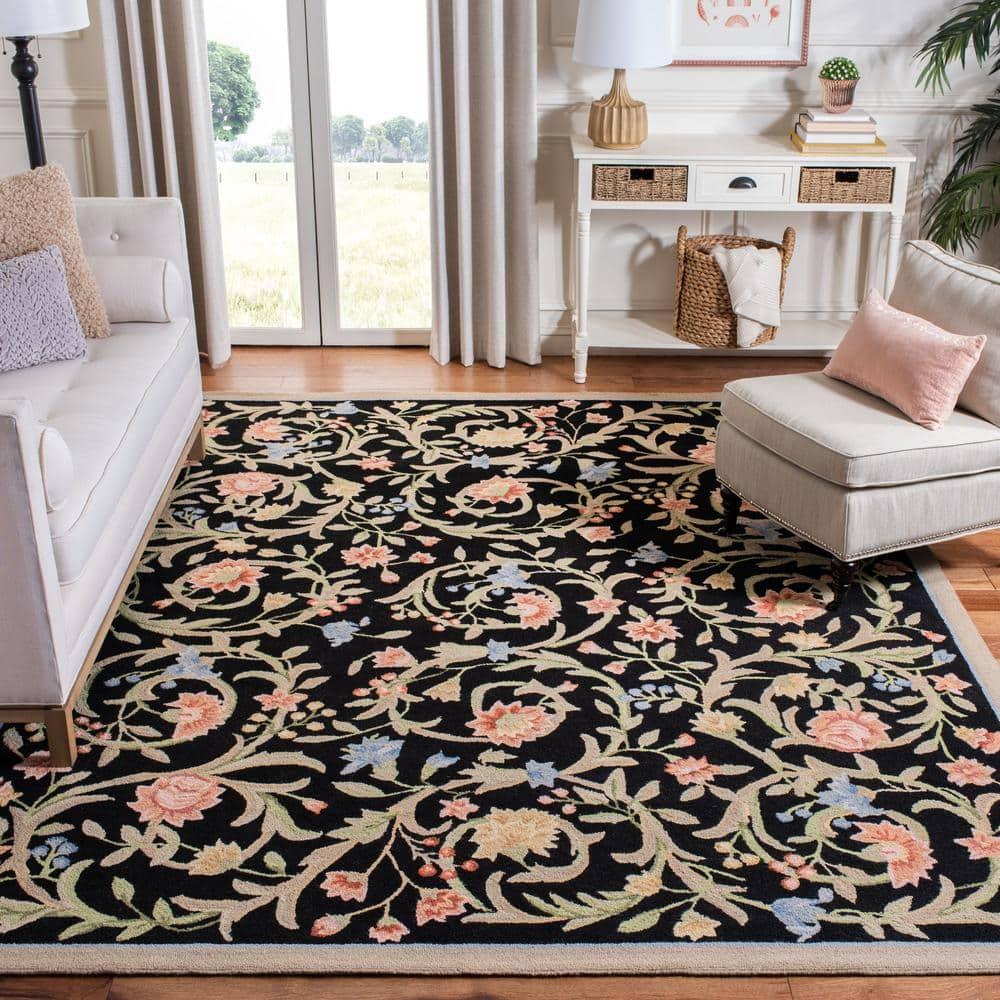 Chelsea HK248B Power Loomed Accent Rug - Black - 2'6"x4' - Safavieh.