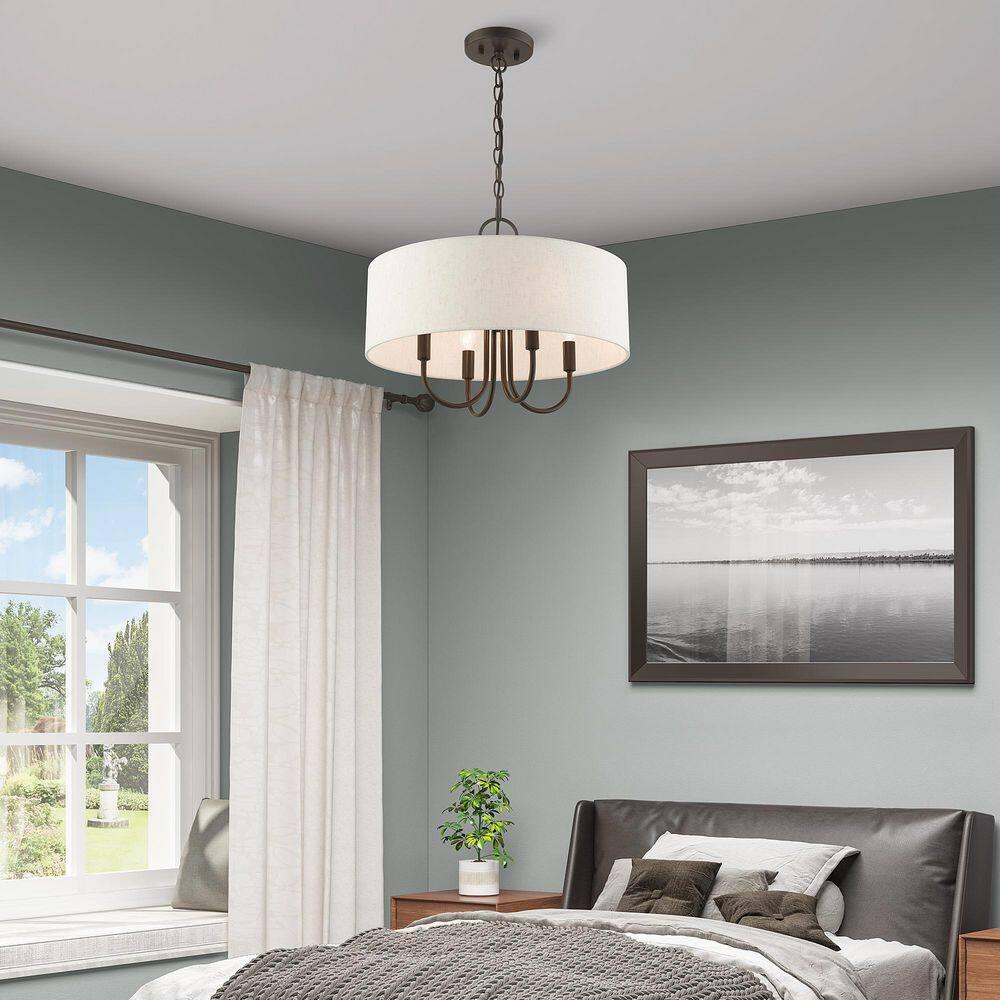 Livex Lighting Blossom 4 - Light Pendant in  English Bronze