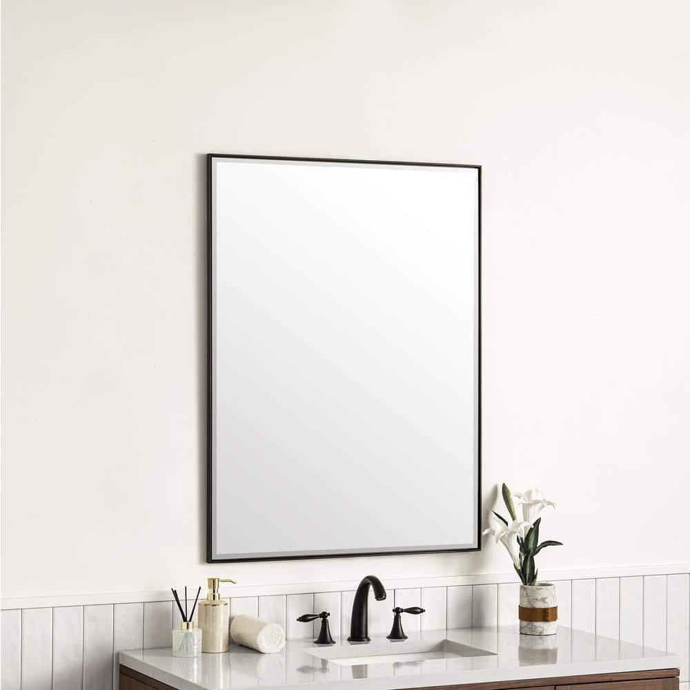 Rohe Rectangle Beveled Bathroom Mirror