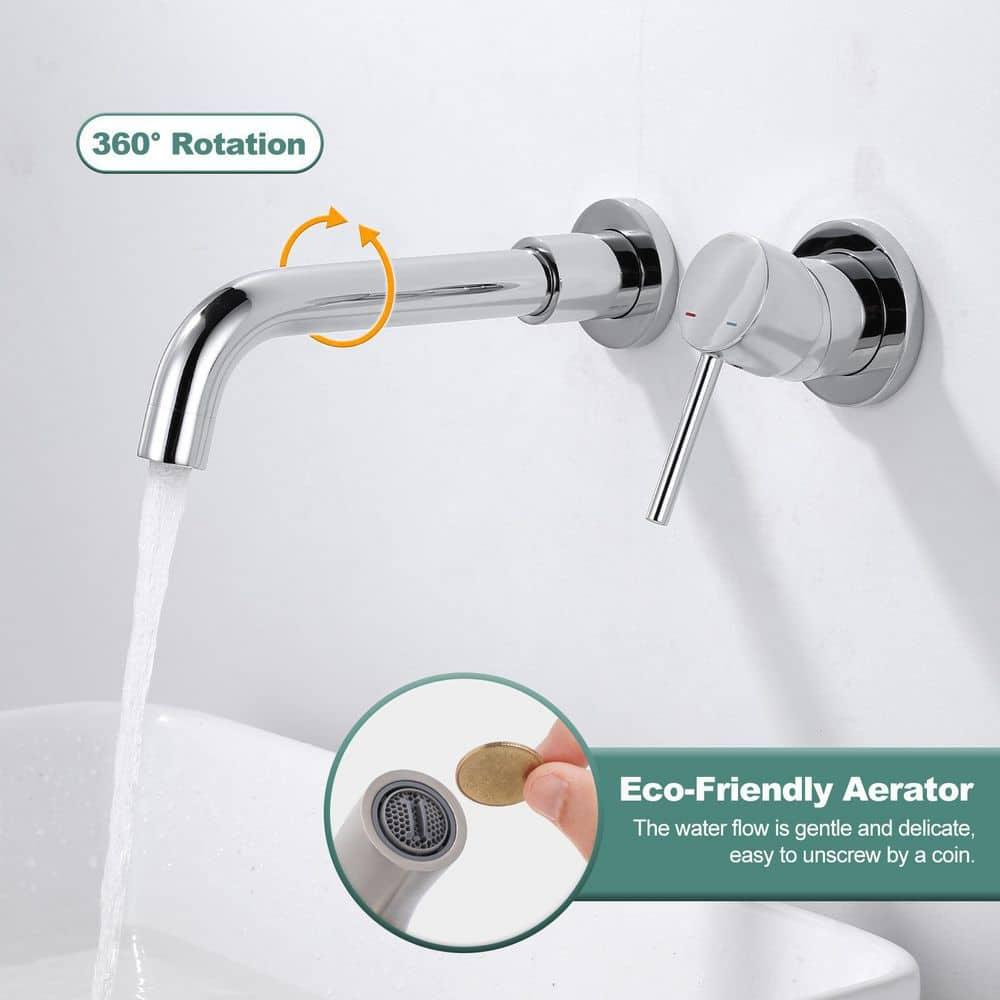 Wall Mounted Optional Single-handle Bathroom Faucet