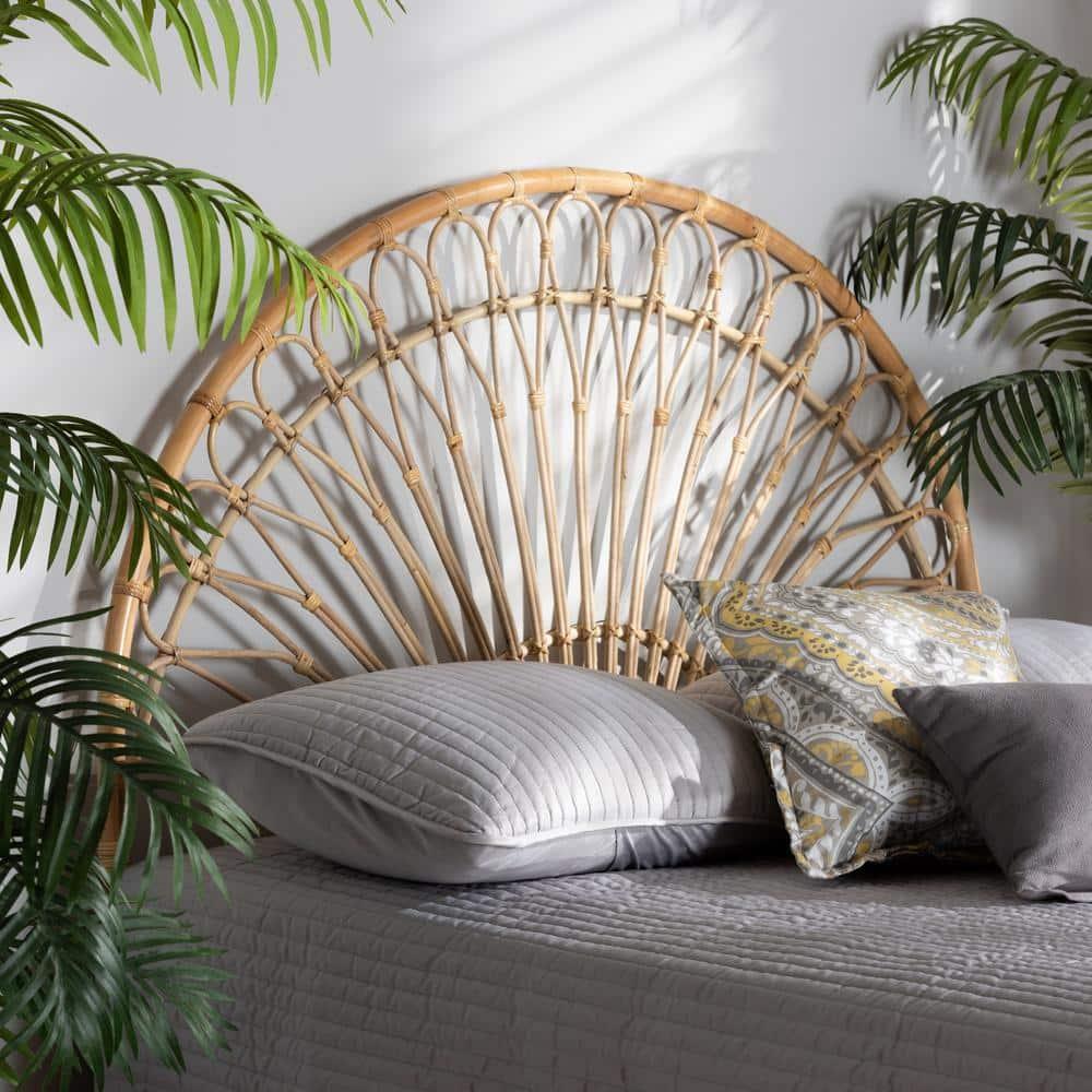 Bayou Breeze Wicker/Rattan Open-Frame Headboard