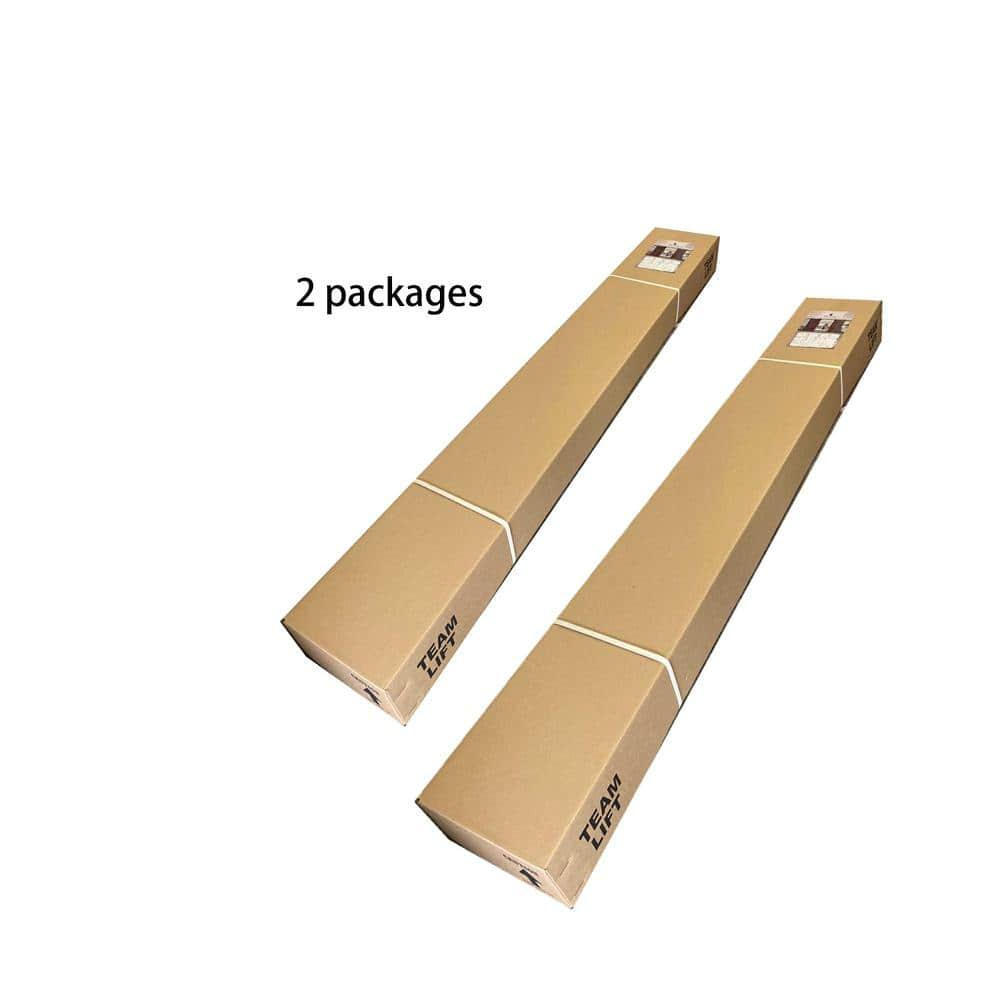 K Style Finished Solid Wood Bi-Fold Double Barn Door With Hardware Kit -Assembly Needed