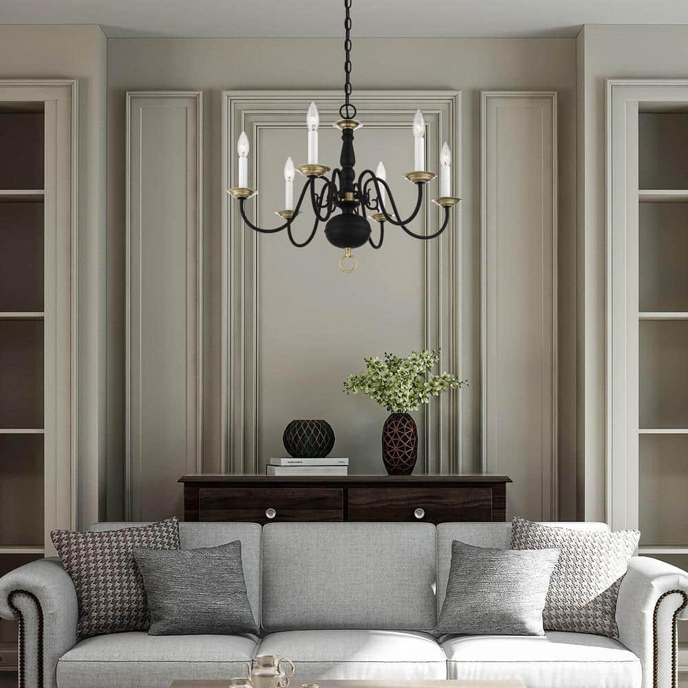 Livex Lighting - Williamsburgh - 6 Light Chandelier in Traditional Style - 24