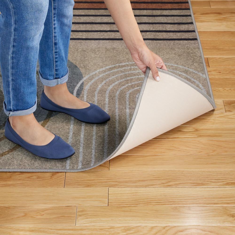 Town & Country Everyday Avani Everwash Non-Slip Backing Area Rug Beige/Rust