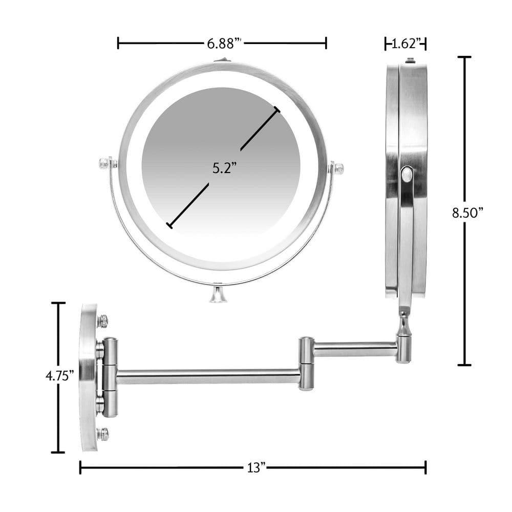 Ovente Concave LED Wall Mirror