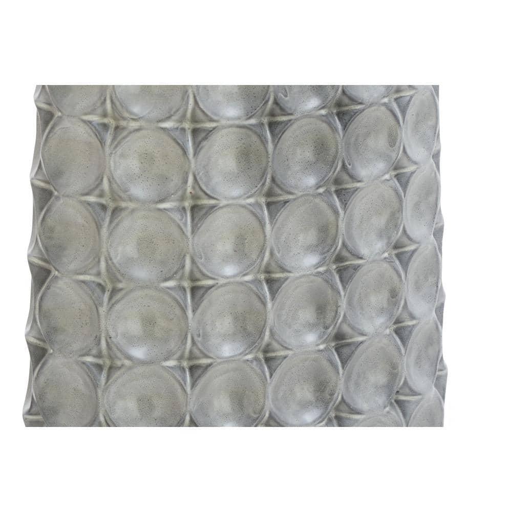 DecMode 18" Silver Ceramic Vase