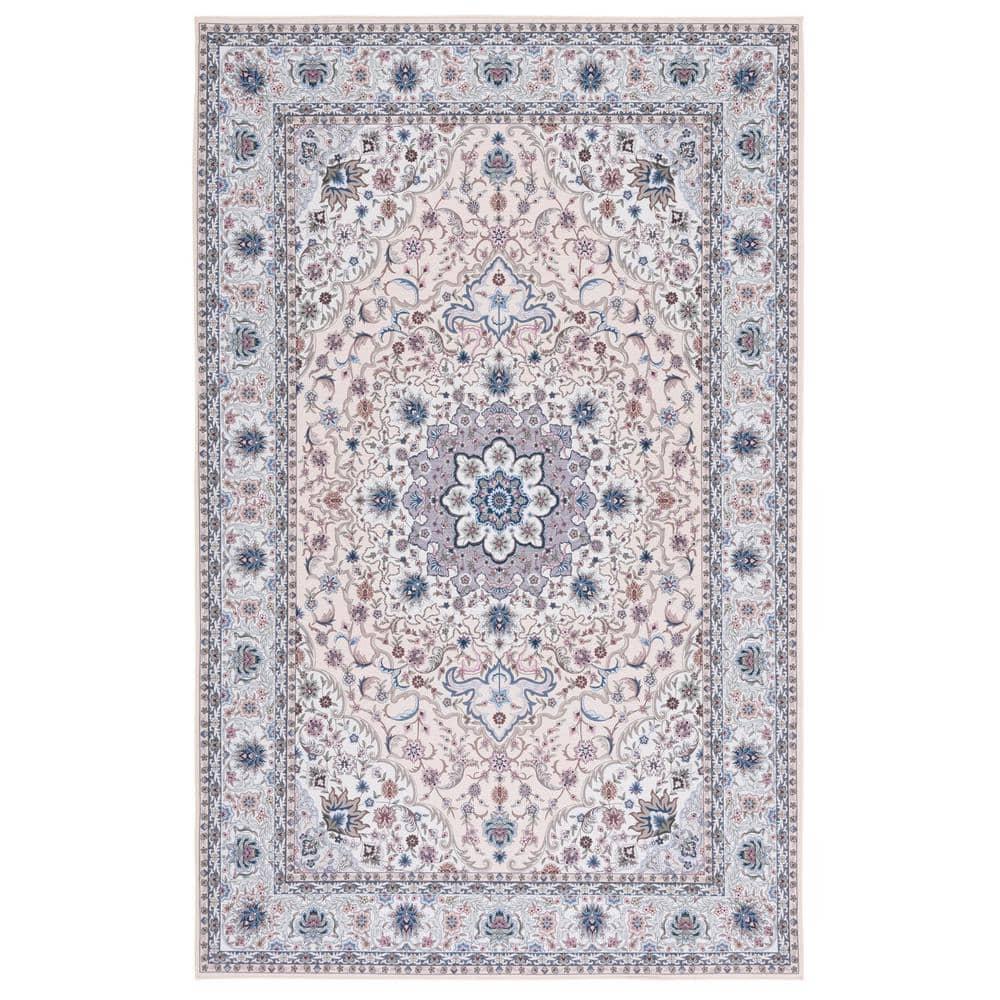 Tucson Vintage Persian TSN123 Power Loomed Machine Washable Skid-Resistant Indoor Area Rug - Beige/Green - 9'x12' - Safavieh