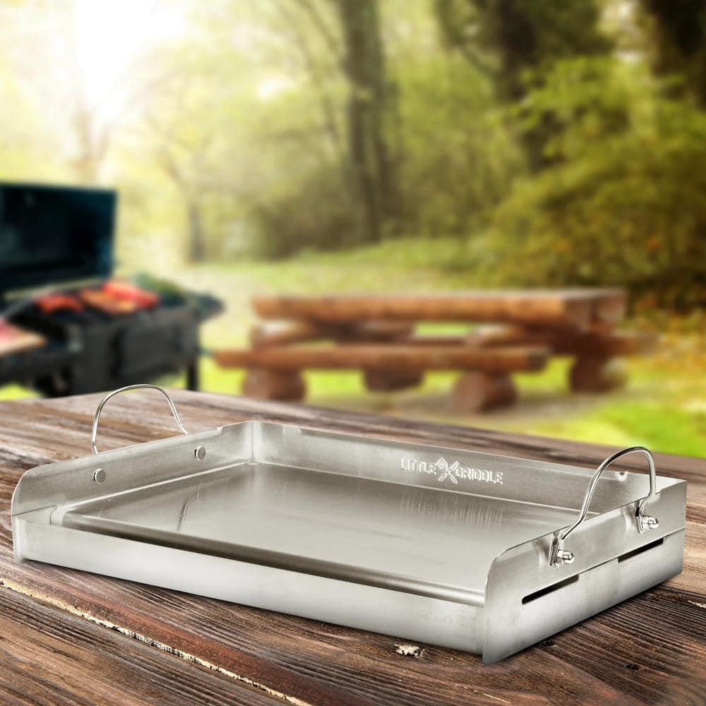 Little Griddle GQ230 25" X 16" Professional Series Full Size Stainless Steel BBQ Griddle
