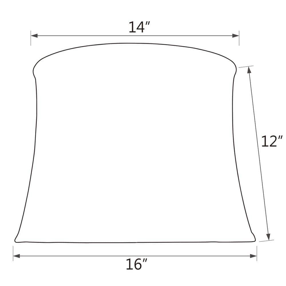 Aspen Creative Corporation 12'' H Faux Silk Fabric Bell Lamp Shade