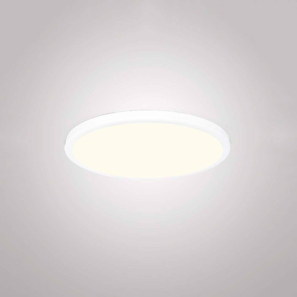 Geos 15" Super Slim White LED Flush Mount for Indoor/Outdoor
