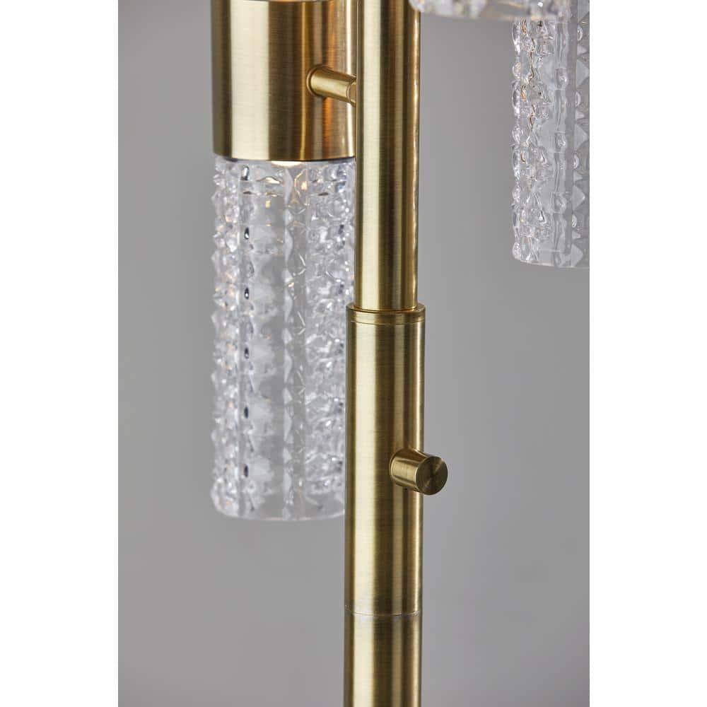 Tuberose Metal Multi-light LED Floor Lamp (65")