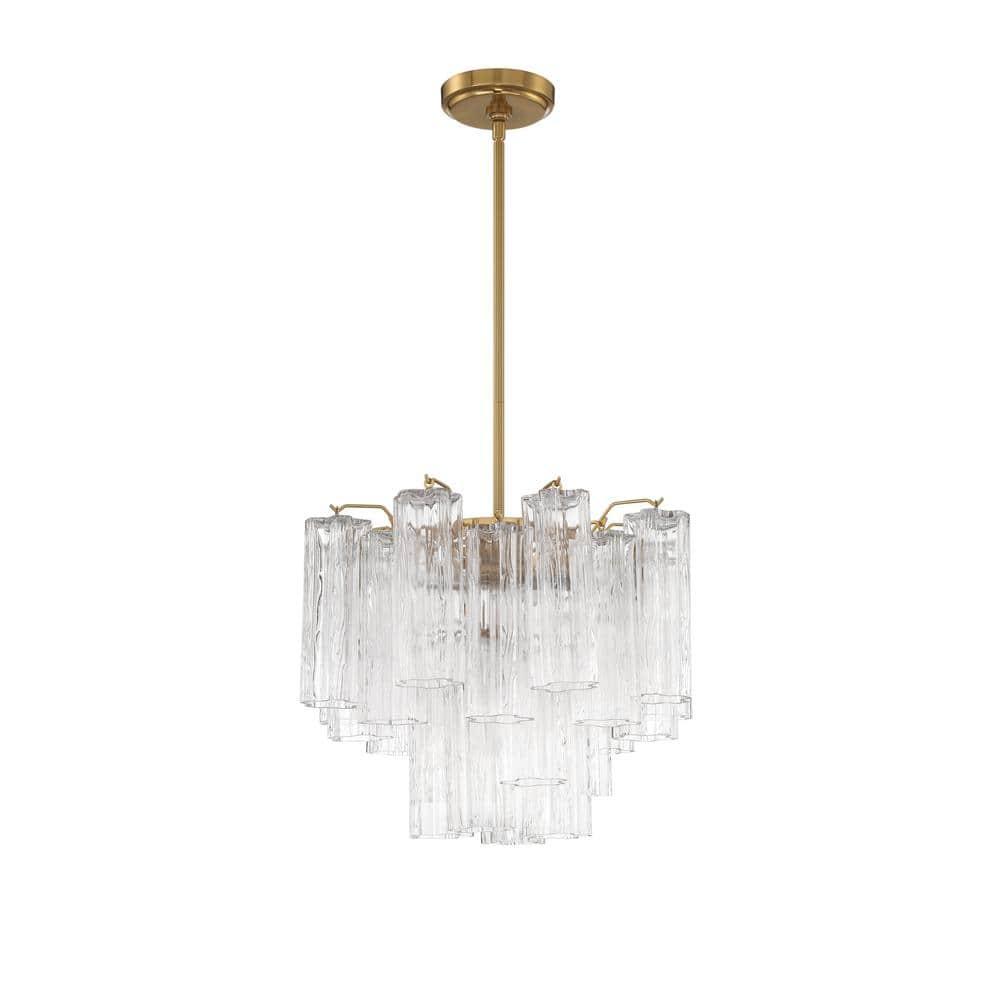 Crystorama Lighting Addis 4 - Light Chandelier in  Aged Brass