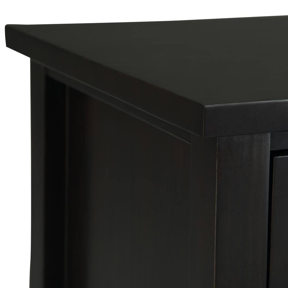 Simpli Home Warm Shaker 24"W Solid Wood Bedside Table with Two Drawers