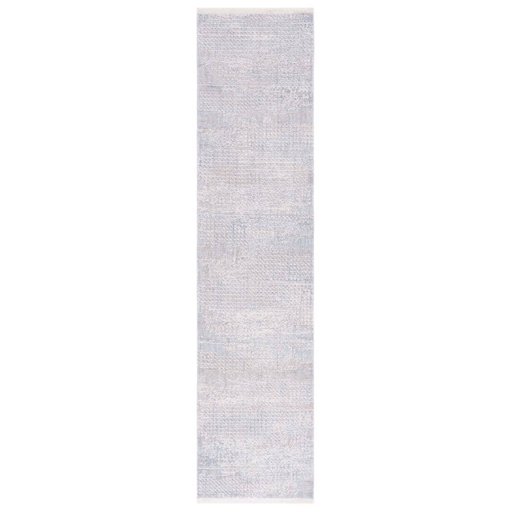 Marmara MRM300 Power Loomed Runner Rug - Gray/Beige Blue - 2'x8' - Safavieh.