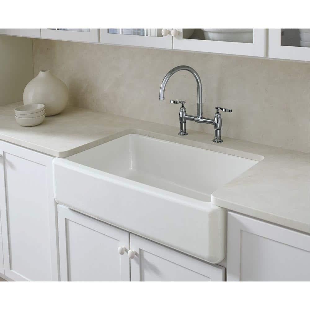 Whitehaven® Self-Trimming 36" L x 22" W Farmhouse Kitchen Sink