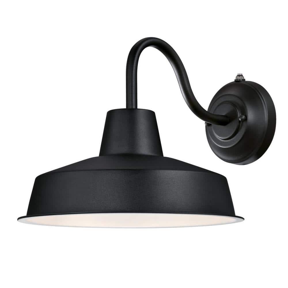 Westinghouse Lighting Westinghouse Academy One-Light LED Outdoor Wall Fixture, Cage Shade 20 Textured Black (New Version) 12-Inch 7 to 12 Inches 13 to