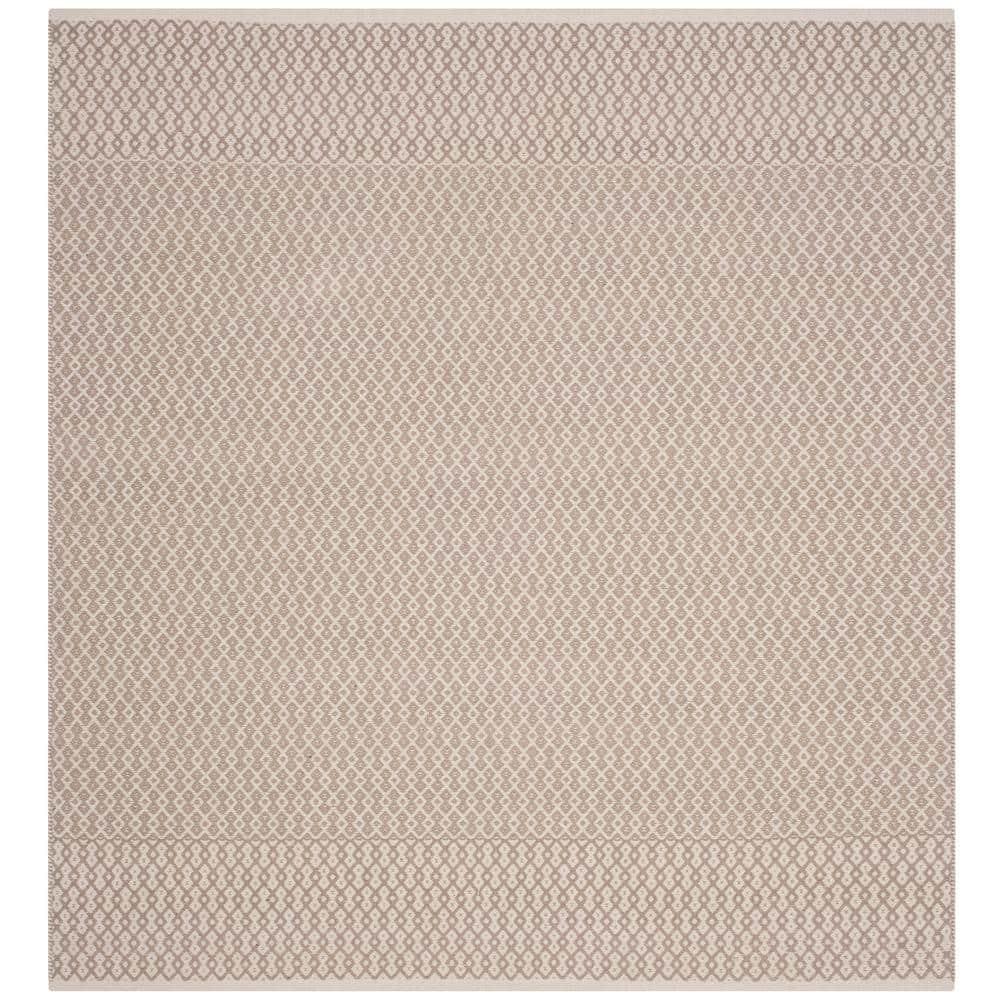 Montauk MTK339 Hand Woven Indoor Accent Rug - Ivory/Grey - 4'x4' - Safavieh