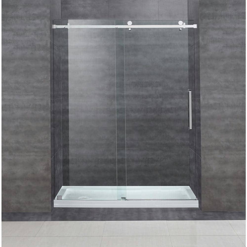 Moselle 77.5" Single Sliding Frameless Shower Door