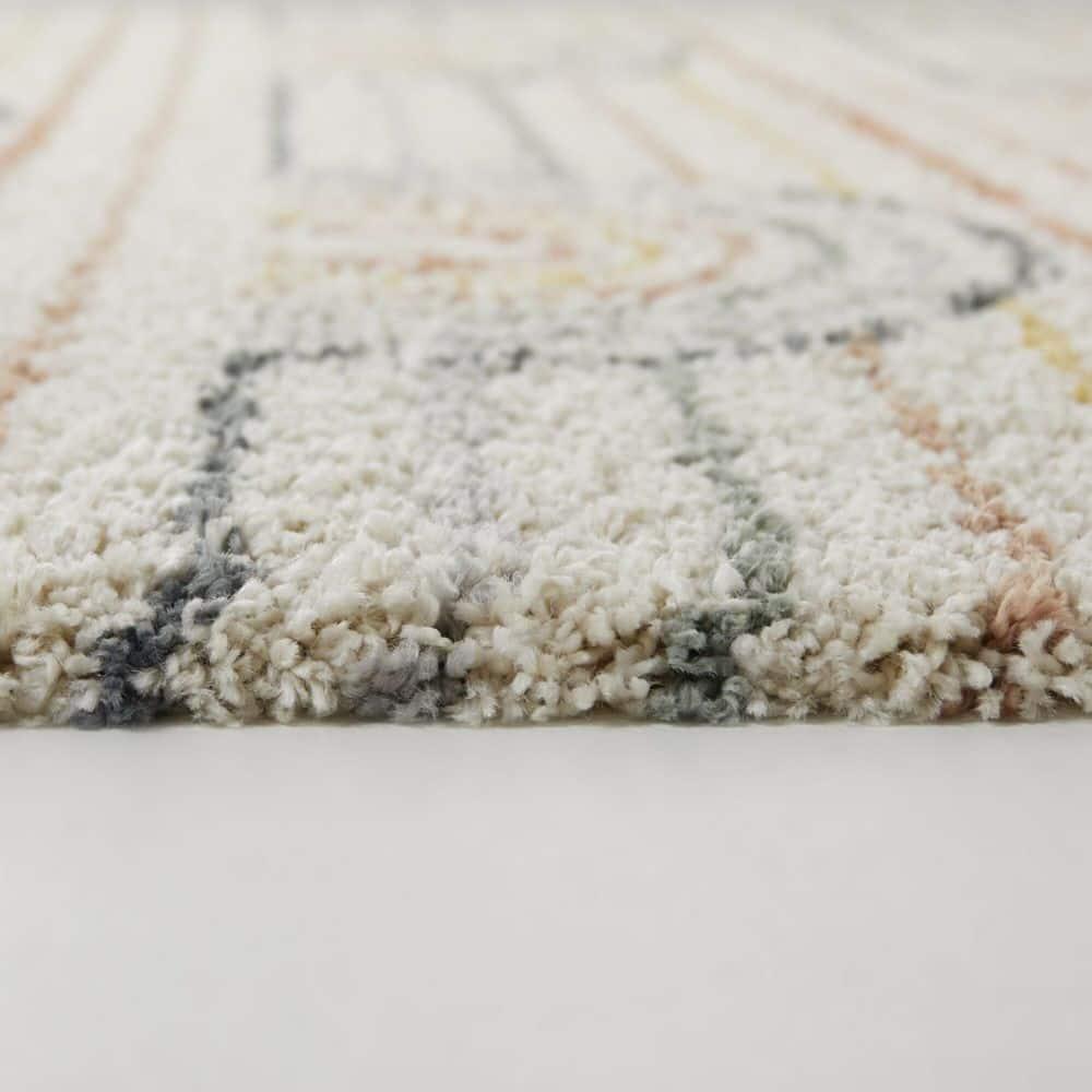 5'3"x7' Hailey Rainbow Striped Kids' Rug Cream - Balta Rugs