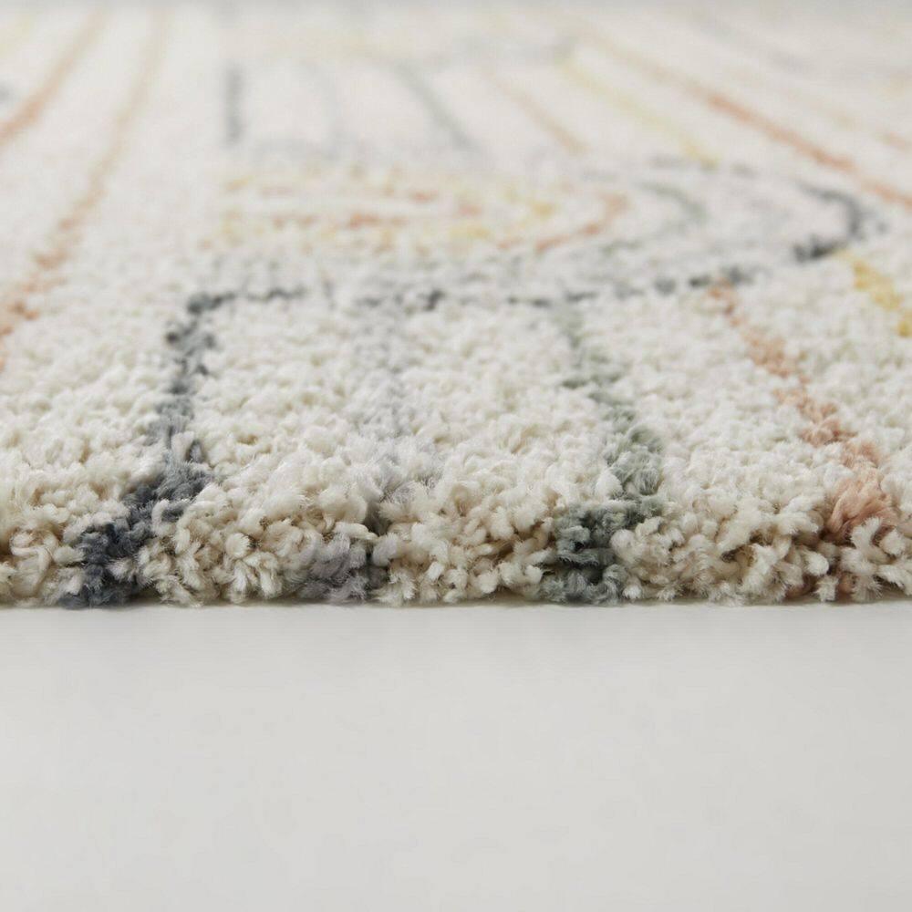 Himalaya Sherpa-Inspired Cream 4'x6' Easy-Care Kids Area Rug