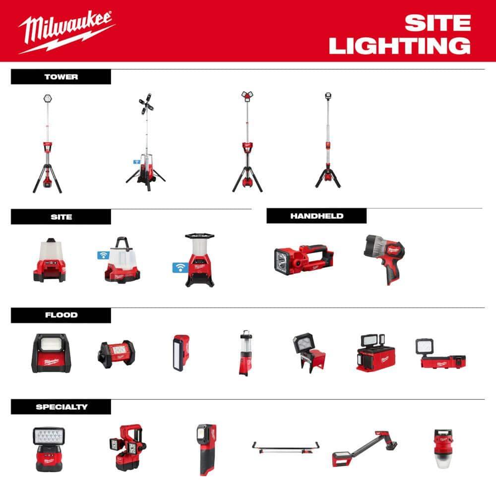 Milwaukee 2136-20 M18 ROCKET LED Tower Light and Charger 7 ft. Max Height