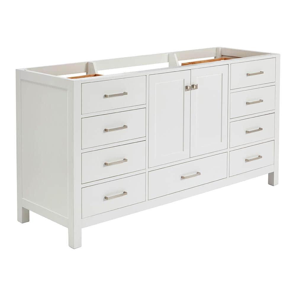 Ariel A067s-Bc Cambridge 66" Single Free Standing Vanity Cabinet Only - White