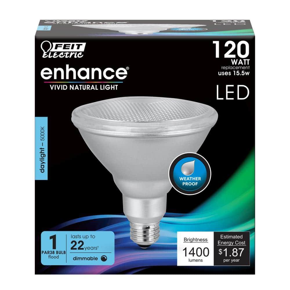 Feit Electric Enhance PAR38 E26 (Medium) LED Bulb Daylight 120 Watt Equivalence 1 pk