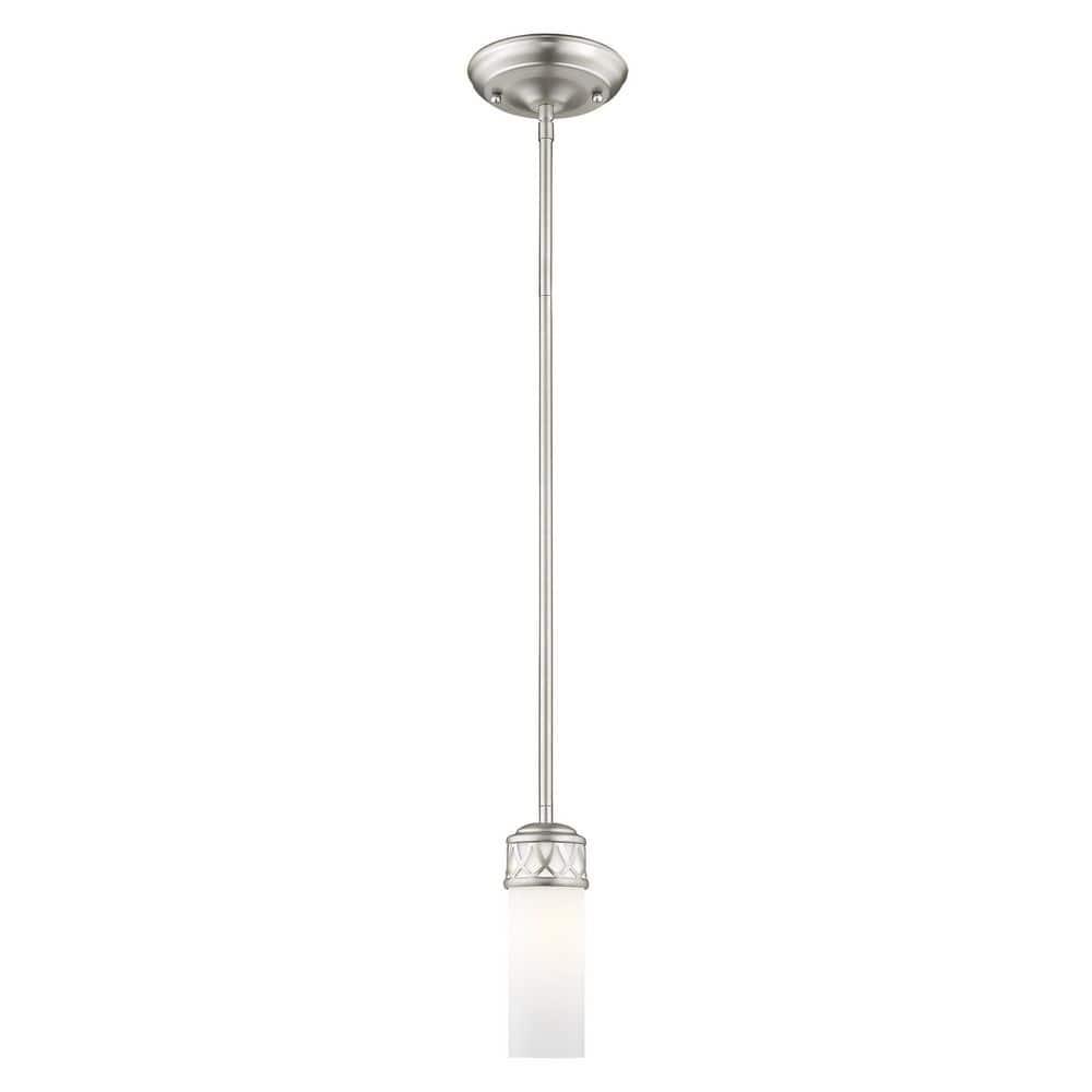 Livex Lighting Westfield 1 - Light Pendant in  Brushed Nickel