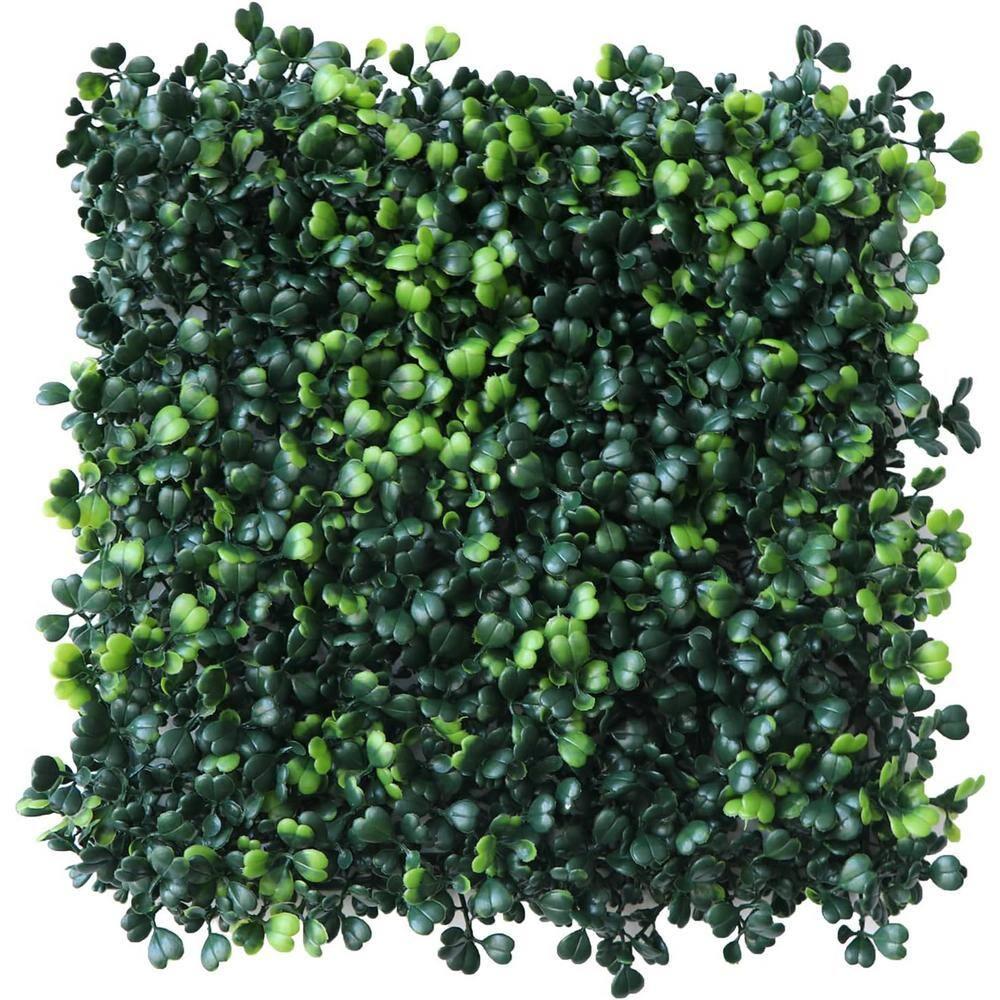 Grass Wall Panels 12 Pcs 10"x 10" Grass Wall Backdrop Panels Artificial Boxwood Greenery Wall Backdrop Grass Wall Panels UV Protected for Indoor Outdoor Garden Backyard Party