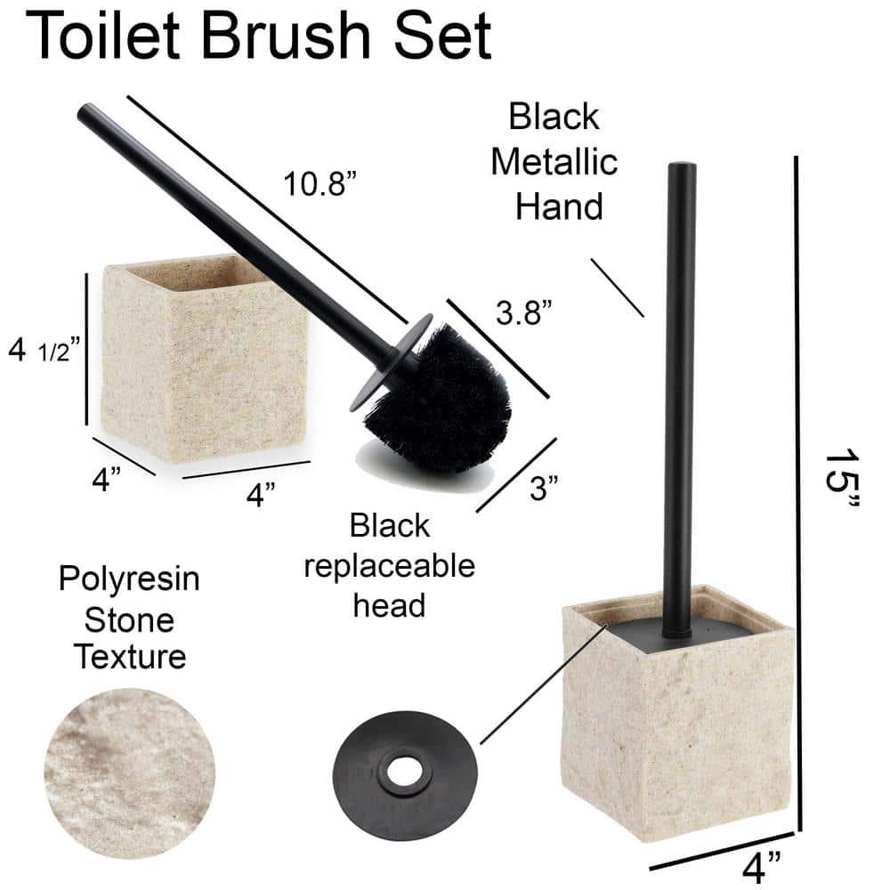 Evideco Evideco Resin Toilet Brush And Holder