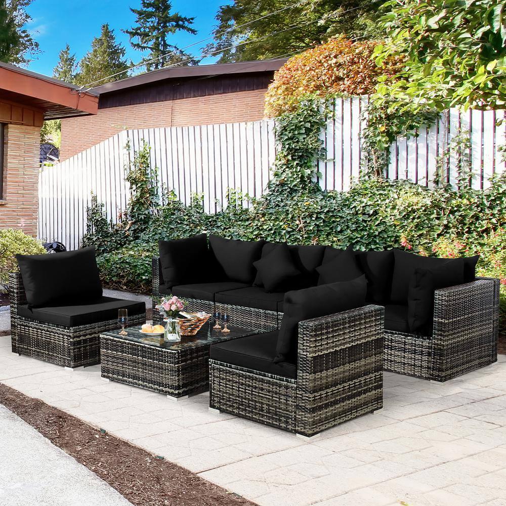 Costway 6 - Person Seating Group with Cushions & Reviews | Wayfair
