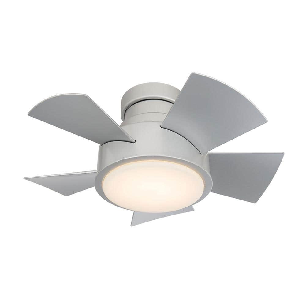 Vox 5 - Blade Indoor/Outdoor Smart Flush Mount Ceiling Fan with Remote Control and LED Light Kit