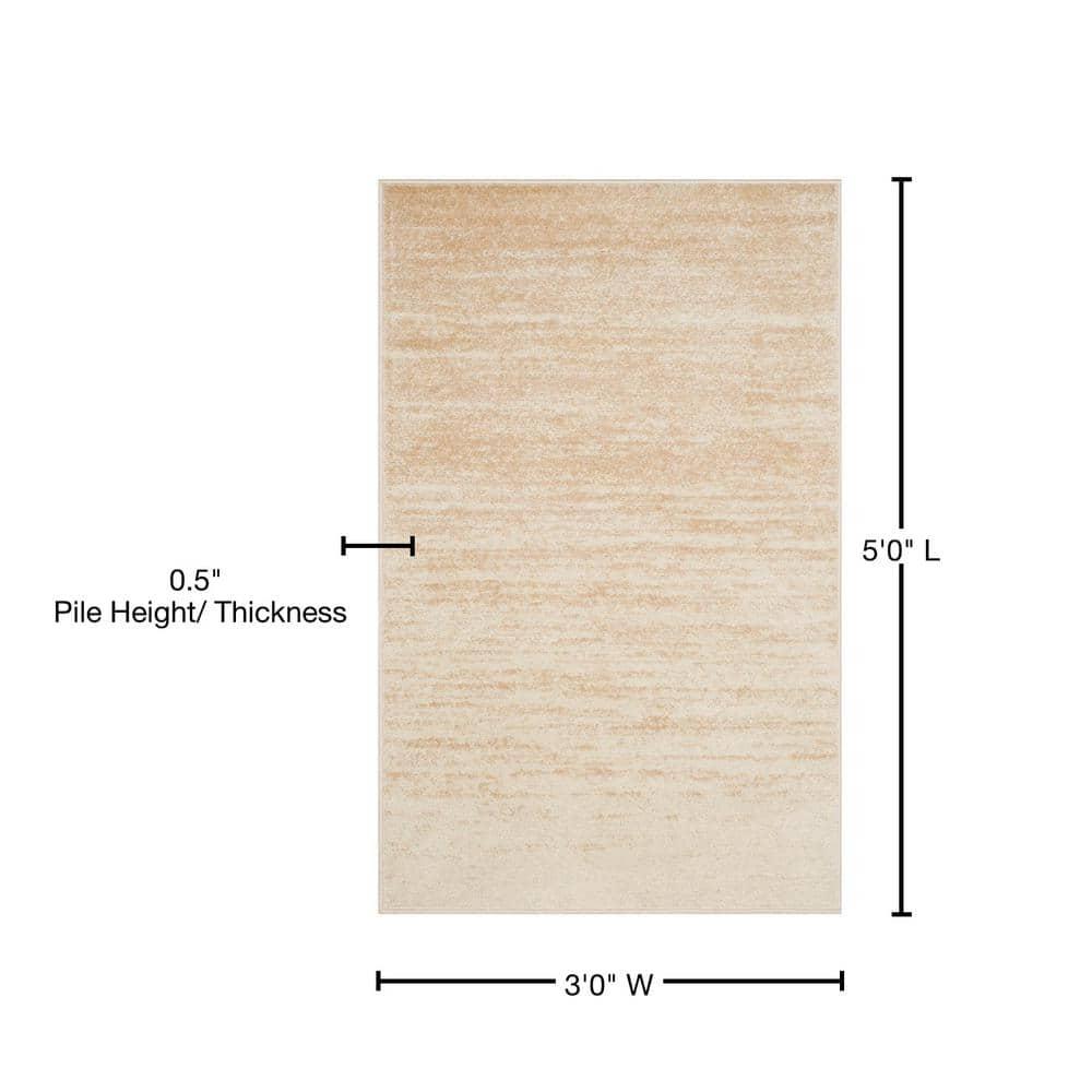 Adirondack ADR113 Machine Made Indoor Accent Rug - Champagne/Cream - 3'x5' - Safavieh