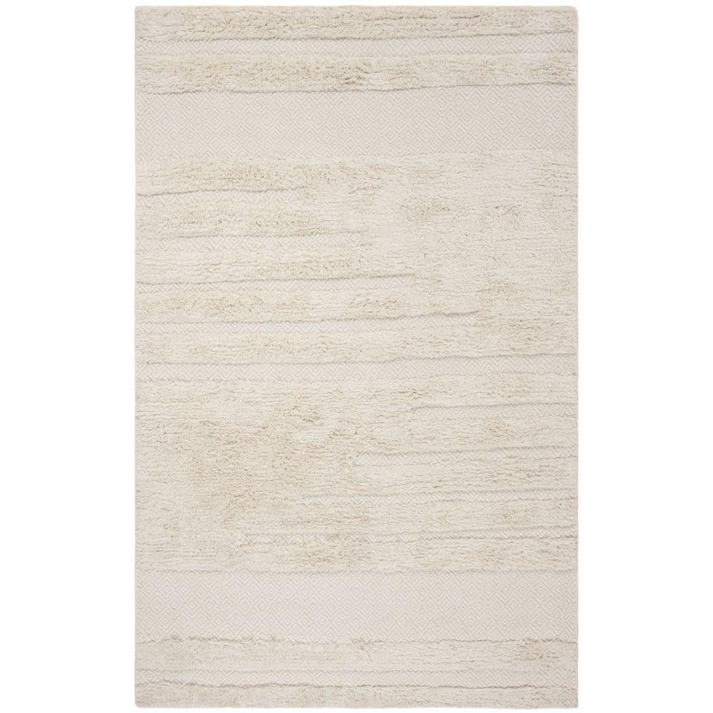Kenya KNY951 Hand Knotted Accent Rug - Ivory - 3'x5' - Safavieh