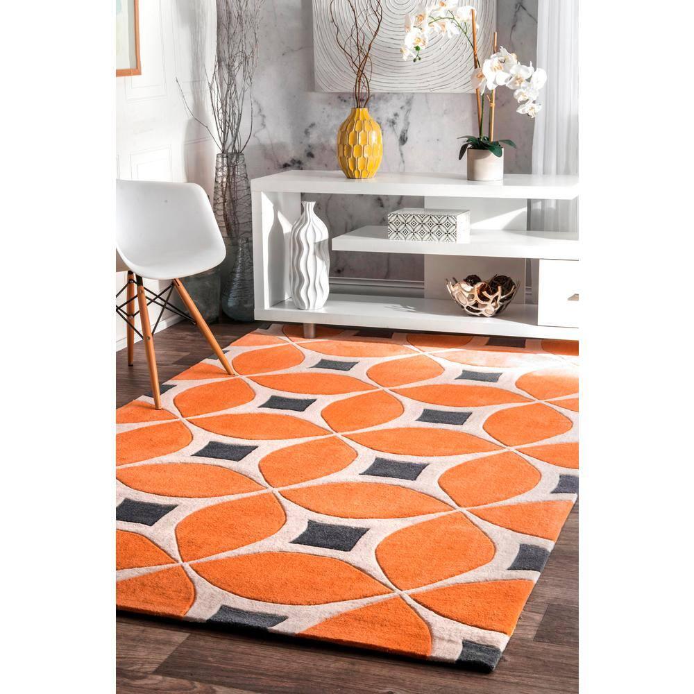nuLOOM Gabriela Contemporary Accent Rug, 3' x 5', Deep Orange