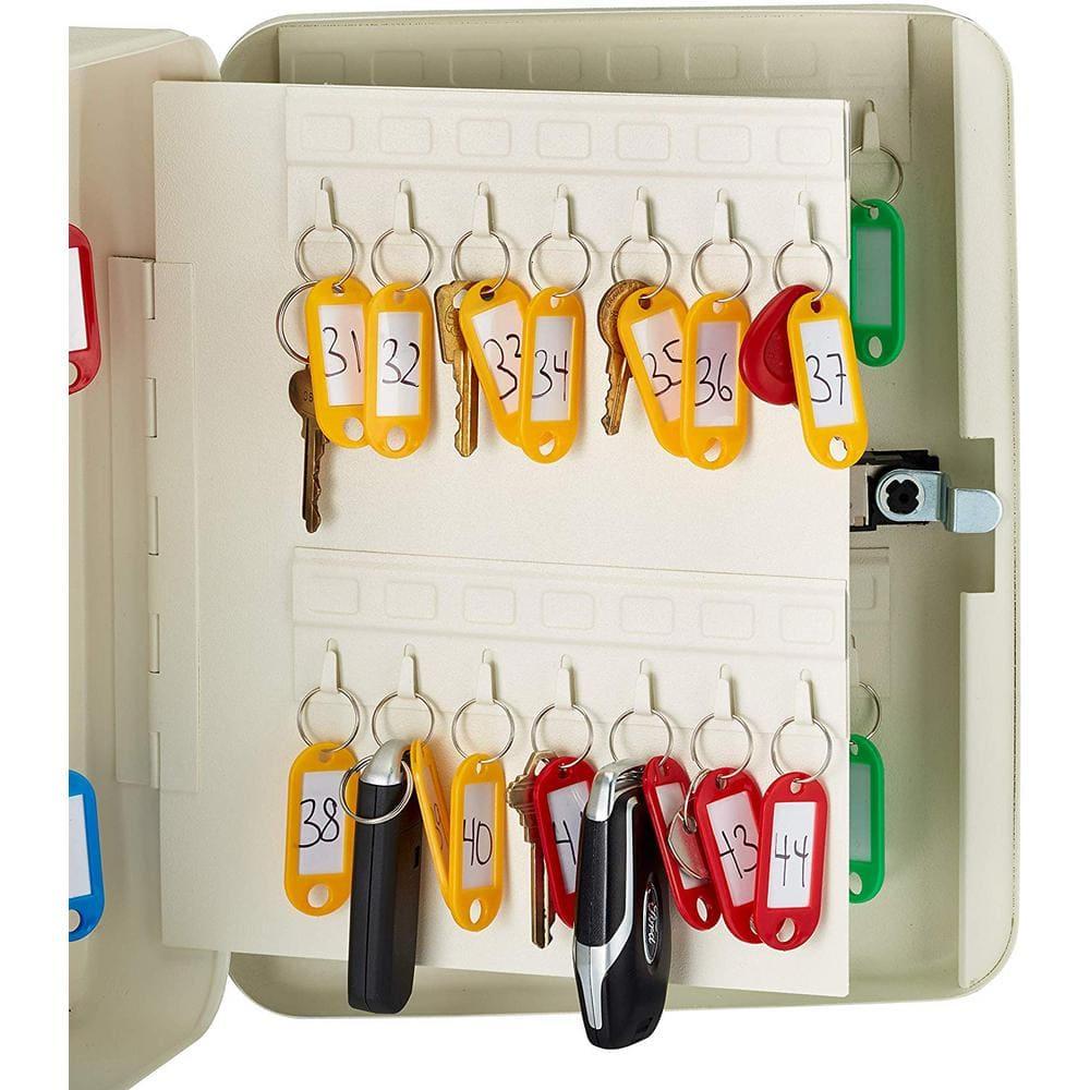 AdirOffice 30-Key Steel Secure Key Cabinet with Combination Lock (Set of 2)