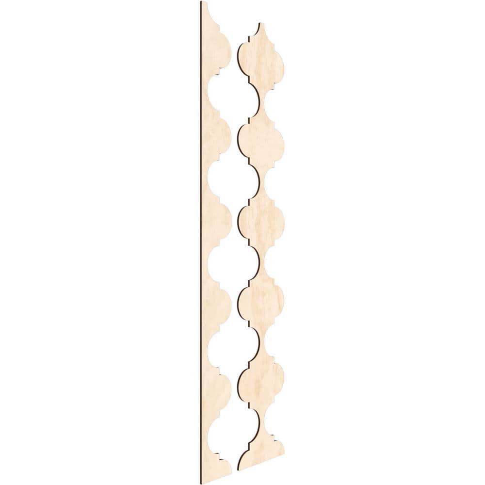 Ekena Millwork Marrakesh Adjustable Wood Decorative Slat Wall Panel Kit
