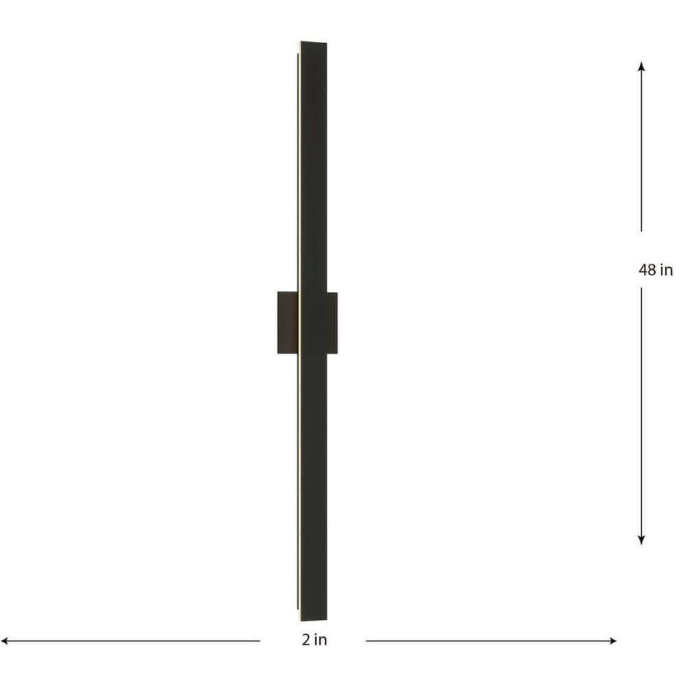Z-2040 Collection LED Matte Black Contemporary Large Outdoor Wall Light