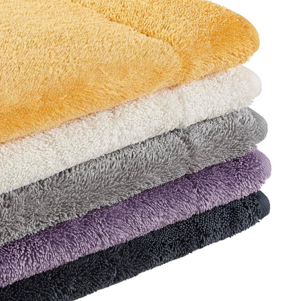 Wisteria Purple Terry Memory Foam Bath Mat Set