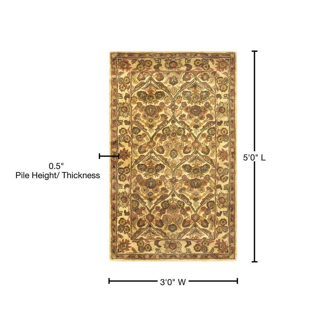 Antiquity AT51 Hand Tufted Indoor Accent Rug - Gold - 3'x5' - Safavieh