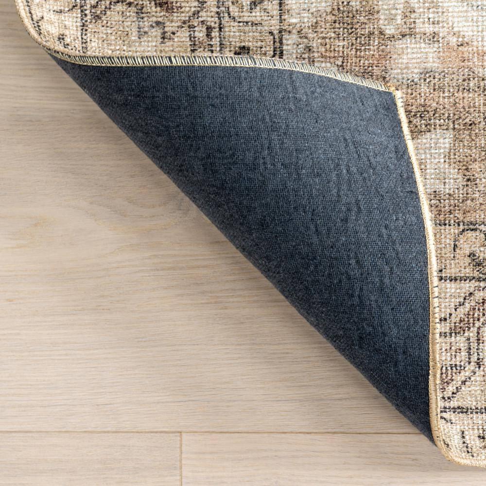 Nuloom Hillstone Collection Ahmeira Traditional Vintage Medallion Area Rug, 7' 10" x 10', Beige