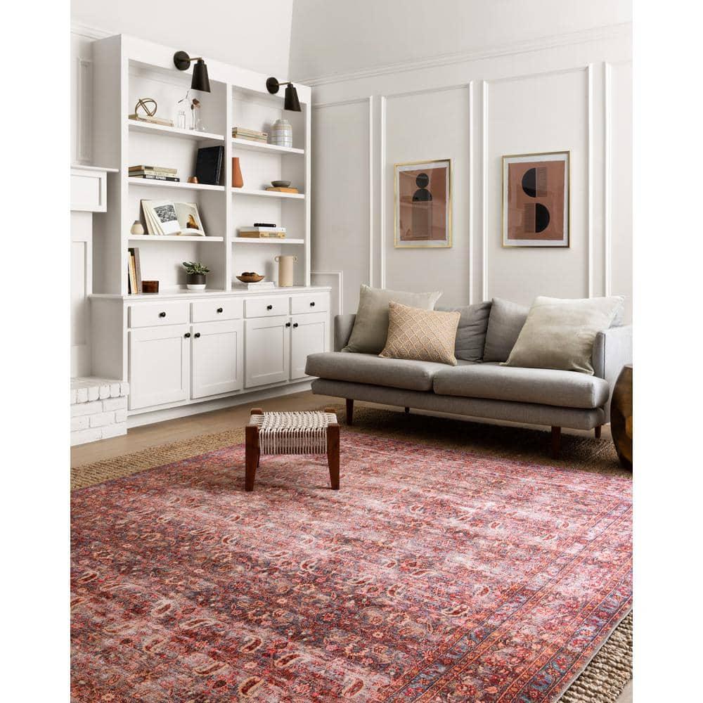 Loloi II Loren Eggplant/Crimson 2'-6" x 7'-6" Runner Rug