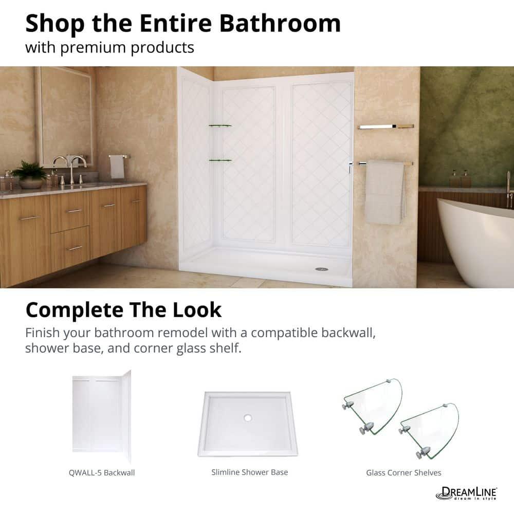 DreamLine Alliance Pro BG 56-60 in. W x 70 3/8 in. H Semi-Frameless Sliding Shower Door