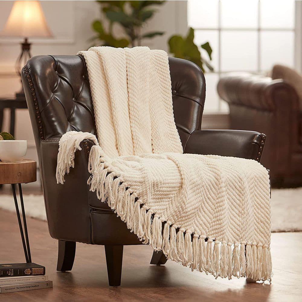 Chanasya Textured Knitted Throw & Reviews | Wayfair